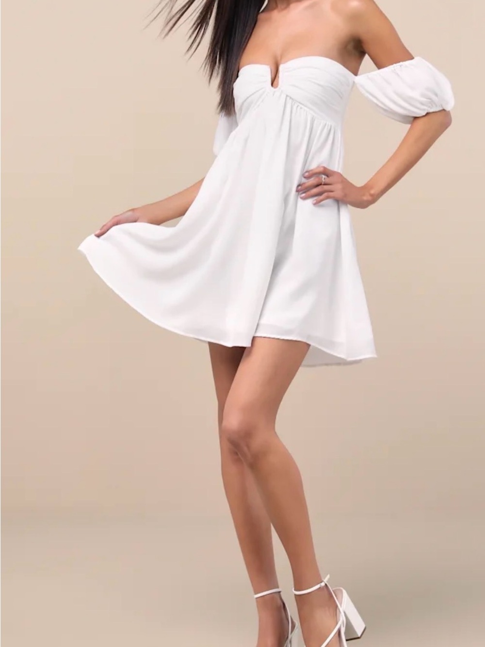 Lulu's White Mini Dress